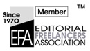 Member: Editorial Freelancers Association (EFA)
